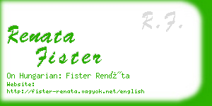 renata fister business card